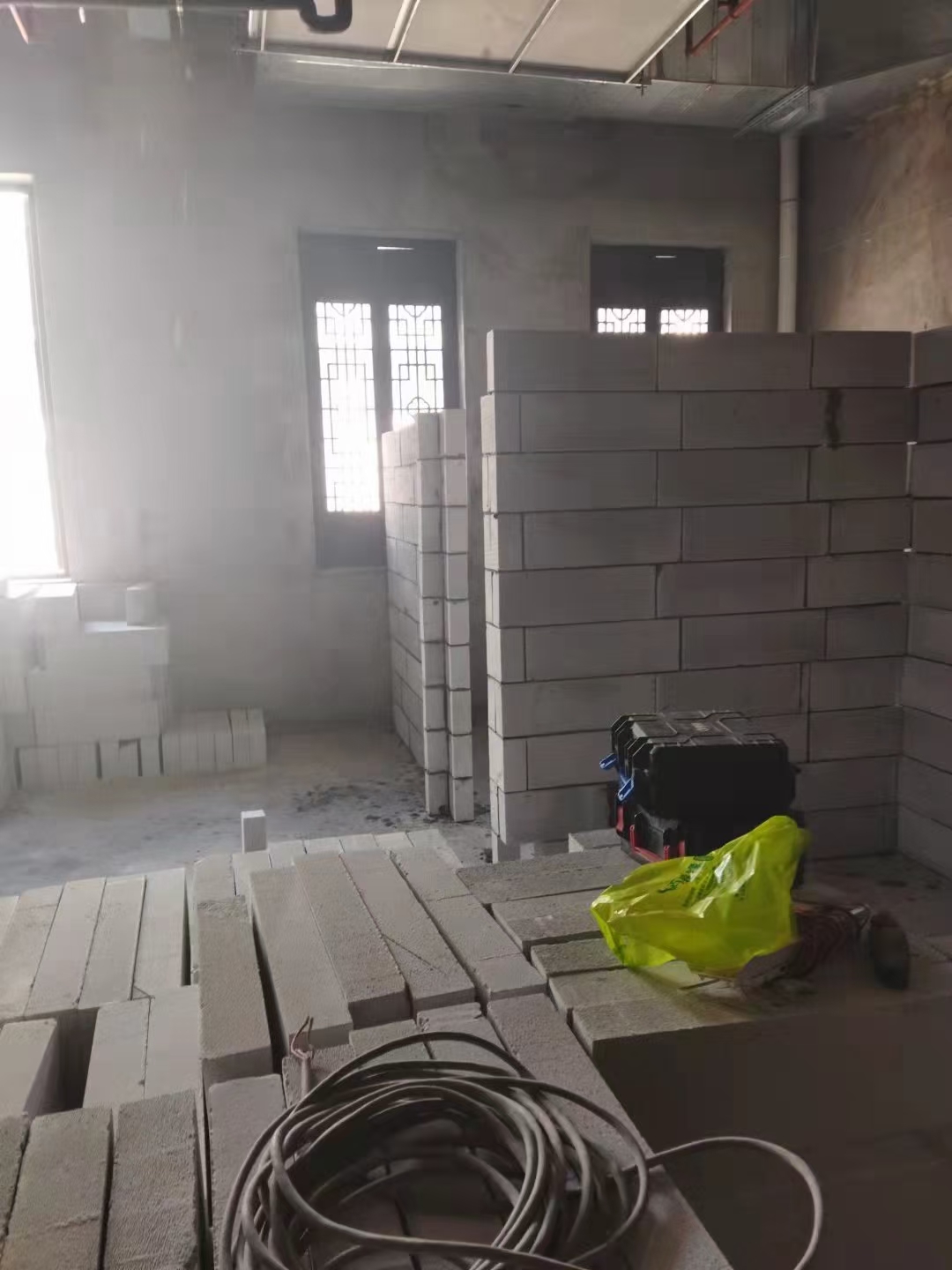 加气砖隔墙场景参考图